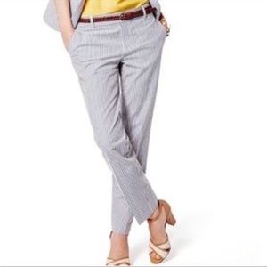 Banana Republic Martin fit seersucker cropped pants 00P